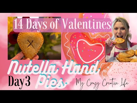 Day 3 of 14 Days of Valentines 💌. Super quick treat using only 2 ingredients. Nutella Hand pies.