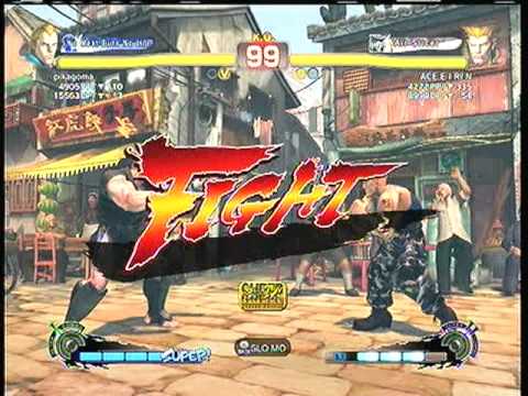 SSF4AE: Abel (pikagoma)  vs.   Guile (ACE E I RI N)  SD