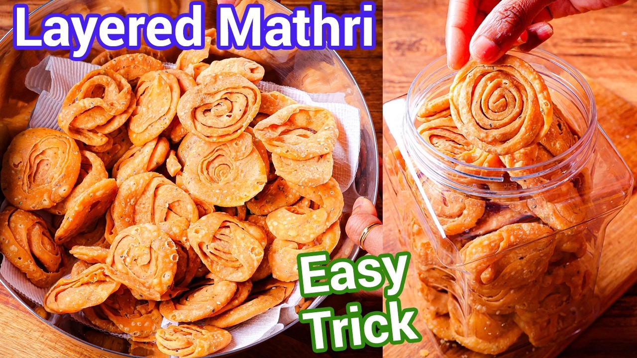 Khasta Layered Methi Mathri - No MSG No Colour | Crispy Tea Time Snack That Stays Fresh for Weeks