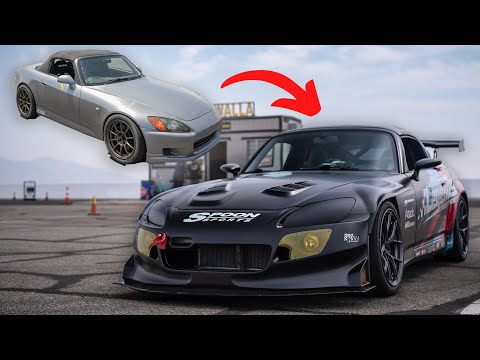 Building a Spoon Authenticated S2000 from Stock in 10 Minutes *INSANE TRANSFORMATION*