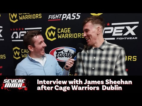 Interview with James Sheehan after Cage Warriors Dublin