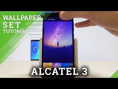 ALCATEL 3 How to Change Wallpaper / Set Up Wallpaper for Home Screen