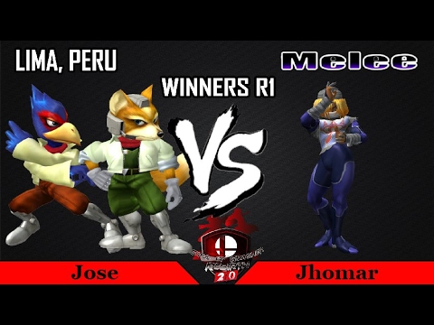S.O.S. 2.0 Rebirth - Jose (Fox, Falco) vs Jhomar (Sheik) SSBM Winners Round 1