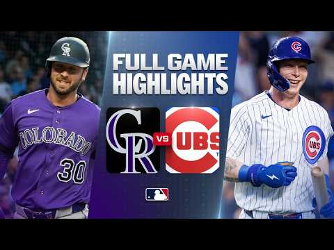 시카고컵스 VS 콜로라도 8:6 MLB 하이라이트