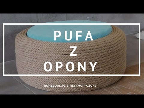 Jak zrobić pufę ze starej opony? #diy #pufa