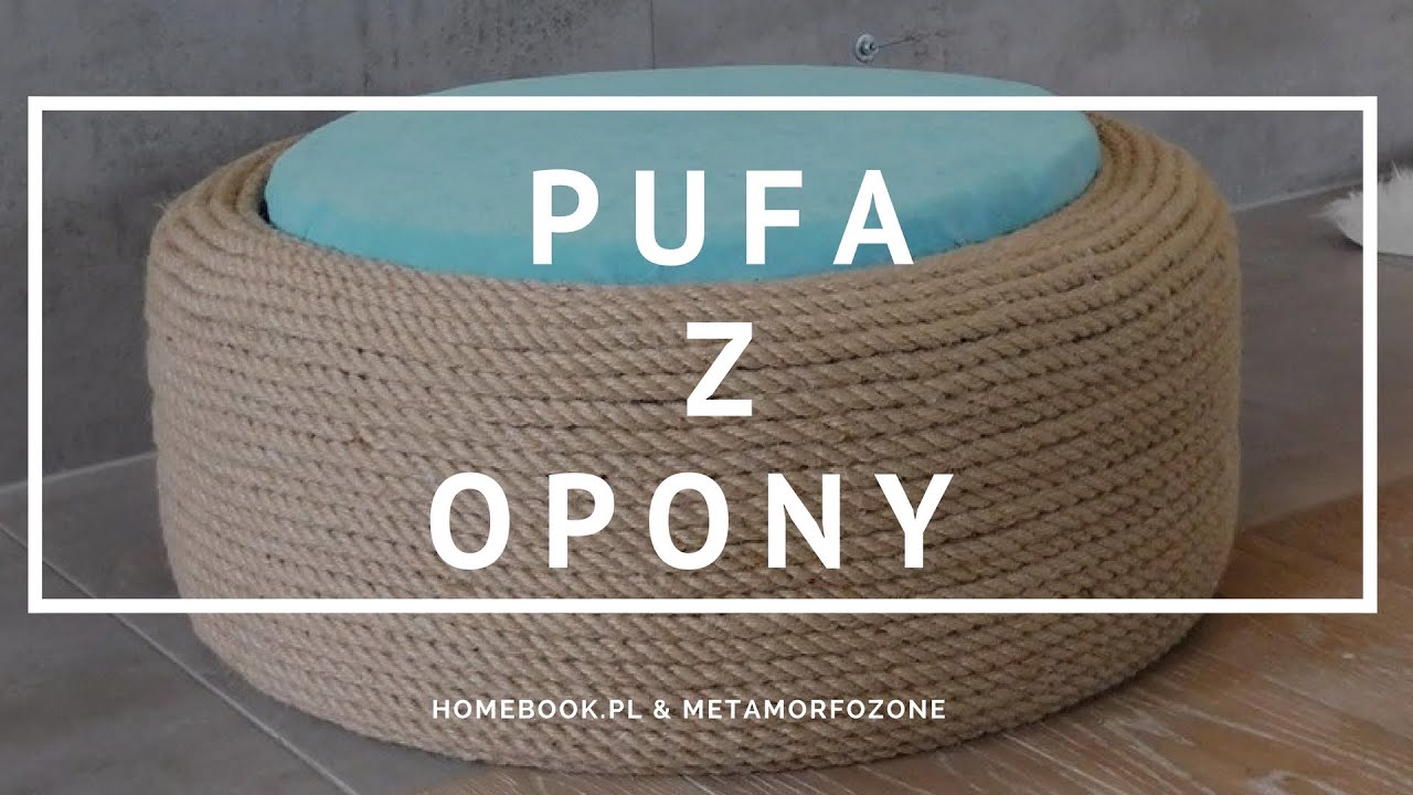 Jak zrobić pufę ze starej opony #diy #pufa