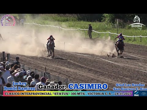 CASIMIRO (San Gustavo E. Rios) Hipodromo Status Victoria E. Rios 24-11-2025