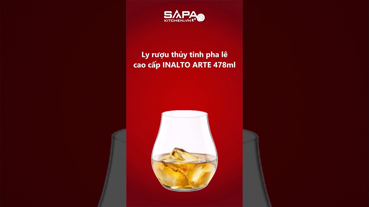 Ly rượu thủy tinh pha lê cao cấp Inalto Arte 48.7cl