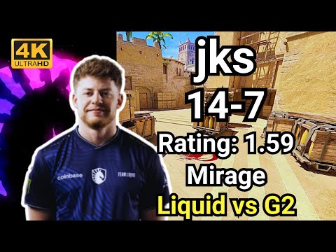 Liquid jks (14-7) vs G2 (Mirage) | EPL S20 | Sep 20, 2024 #cs2 #pov