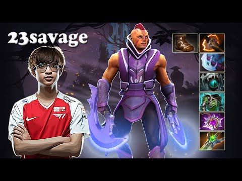 23savage - AntiMage Safelane vs Xepher, Topson and Ame | Dota 2 7.30e Gameplay