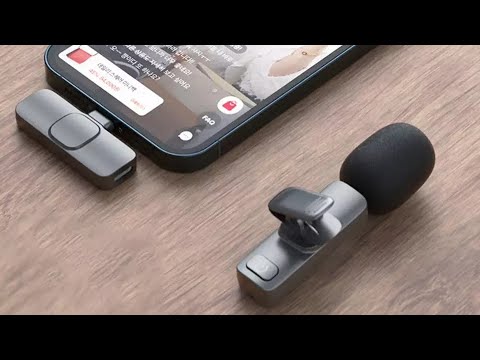 Wireless Lavalier Microphone Portable Mini Mic iPhone Android USB-C Lightning Audio Video Recording