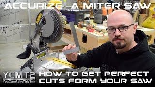 How To Get Perfect Miter Saw Cuts // Featuring DeWalt DW713