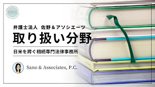アメリカの相続専門！SAPLCの取り扱い分野