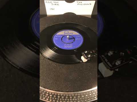 The Allison’s- Are You Sure Vinyl 45 ) From 1961