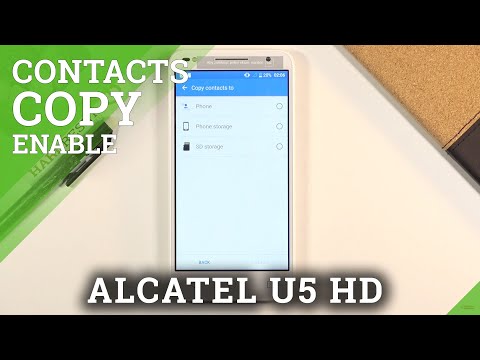 How to Copy Contacts on ALCATEL U5 HD – Copy Contacts from SIM Card to Phone Storage