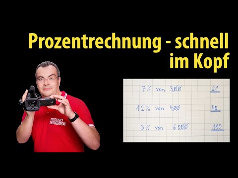 Percentage calculations – fast and accurate in your head – with even numbers |  Lehrerschmidt