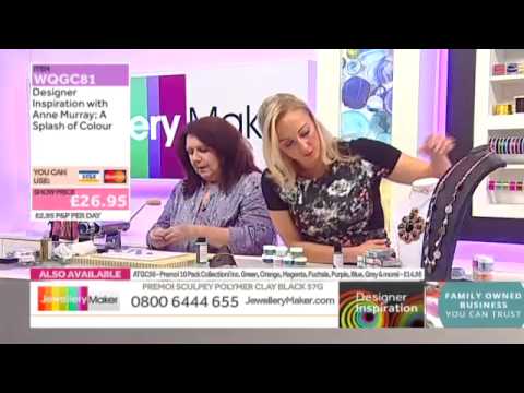 How to make Jewellery using Polymer Clay  02/10/14 - Designer Inspiration with Anne