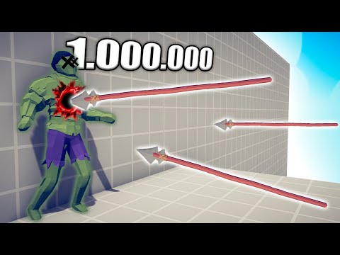 1.000.000 DAMAGE SPEAR THROWER vs EVERY BOSS FACTION - TABS | Totally Accurate Battle Simulator 2023