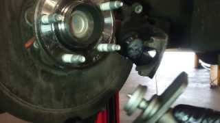 Rear brake pad replacement Ford Taurus 2008 Mercury Sable, Lincoln MKS, MKZ