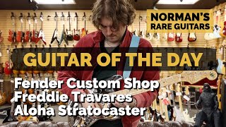 Video thumbnail for Guitar of the Day: Fender Custom Shop Freddie Travares Aloha Stratocaster | Norman's Rare Guitars by Normans Rare Guitars