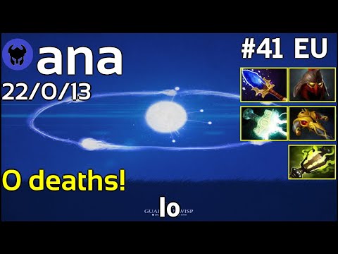 0 deaths! ana [OG] plays Io!!! Dota 2 7.22