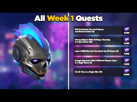 Fortnite All Week 1 Season Quests Guide - Chapter 4 Season 2