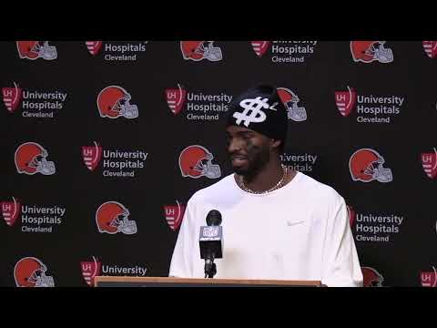 Cleveland Browns QB Shedeur Sanders Meets with Media After Game Winning Drive Against Cincinnati