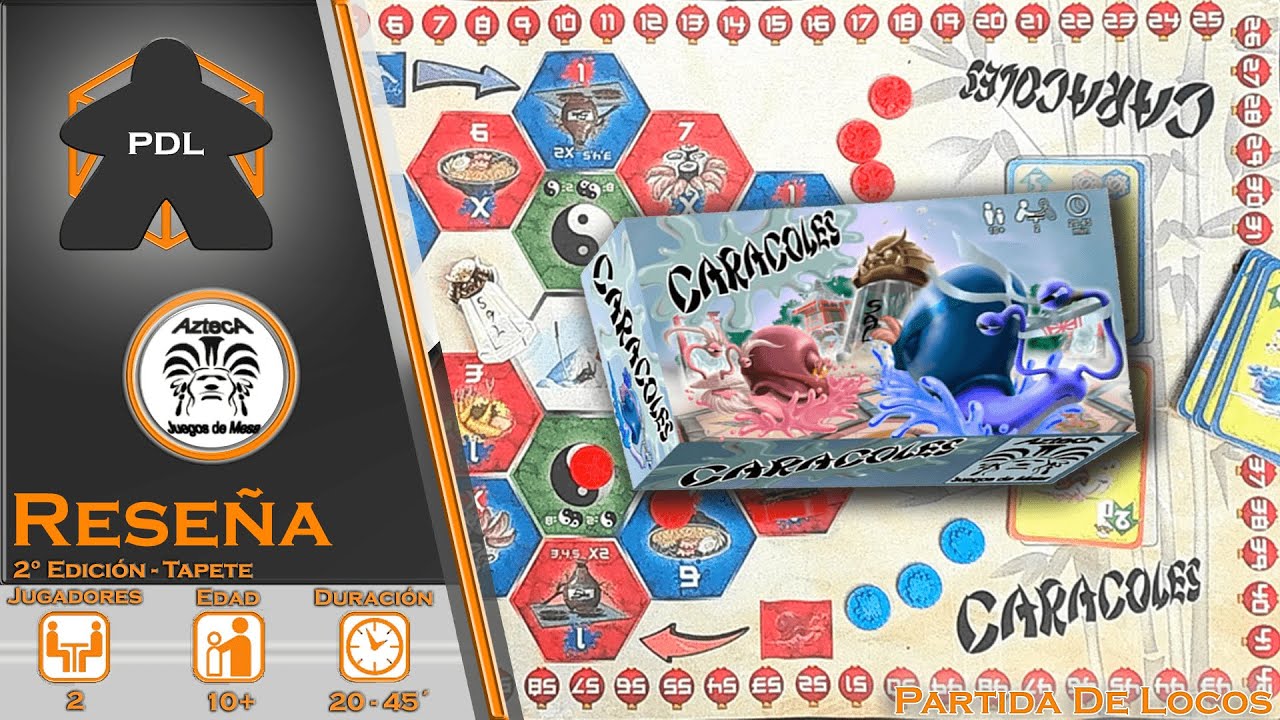 Caracoles | Reseña + Tapete | Sebastián Benitez | Azteca | Partida de Locos |