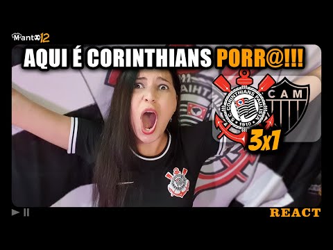 REACT Corinthians 2(3)x(1)0 Atlético-MG |Teve GOLAÇO TIME jogando MUITO e CLASSIFICAÇÃO nos Pênaltis