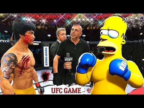 Ufc 4 Bruce Lee Vs. Homer Jay Simpson Ea Sports