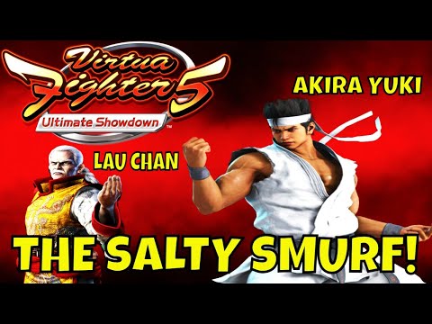 VF5US- THE SALTY SMURF! (Virtua Fighter 5: Ultimate Showdown)- Lau Chan VS Akira Gameplay, FGC.