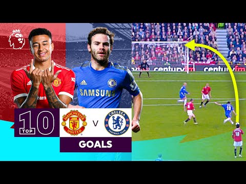 10 MAGICAL Manchester United vs Chelsea Goals | Premier League | Lingard & Mata