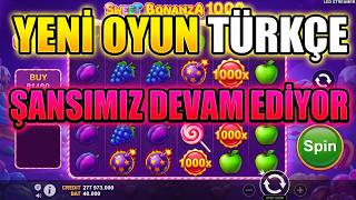 SWEET BONANZA 1000 YENİ OYUN 🍭  TÜRKÇE   ŞANSIMIZ DEVAM EDİYOR 🍭  #sweet #slotoy