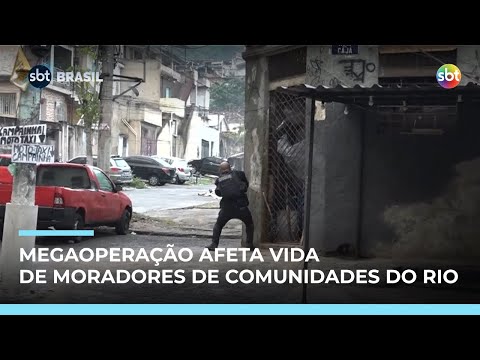 Police operation disrupts the routine of residents in the Alemão and Penha complexes in Rio | #SB...