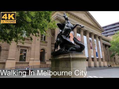 Caminhando pela cidade | Câmara Municipal - Biblioteca Estadual Victoria - Casa do Parlamento | Melbourne Austrália