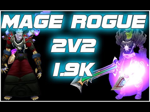 Mage Rogue 2v2 1.9k Rating TBC Classic (with losses)