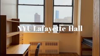 nyu lafayette low cost double (pros + cons, the views, dorm tour)