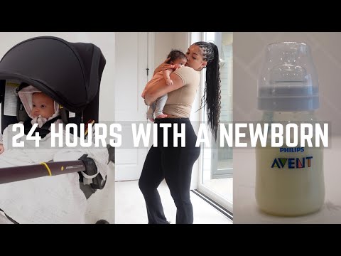 A REALISTIC 24 HOURS WITH A NEWBORN.