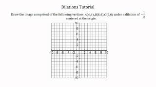 Transformational Geometry- Dilations