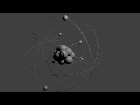 Atom 3d animation - orbits/electrons/neutrons/protons