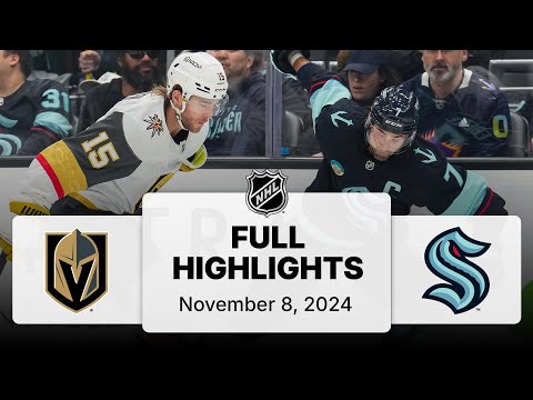 NHL Highlights | Golden Knights vs. Kraken - November 8, 2024
