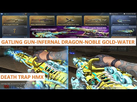NEW GATLING GUN-INFERNAL DRAGON-NOBLE GOLD-WATER DEATH TRAP HMX GAME PLAY CFPH