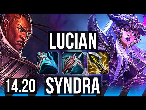 LUCIAN vs SYNDRA (MID) | 9/1/10, Legendary | EUW Master | 14.20