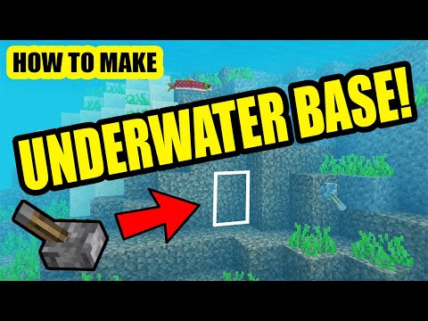 How To Make Underwater Secret Base In Minecraft! (EASY)