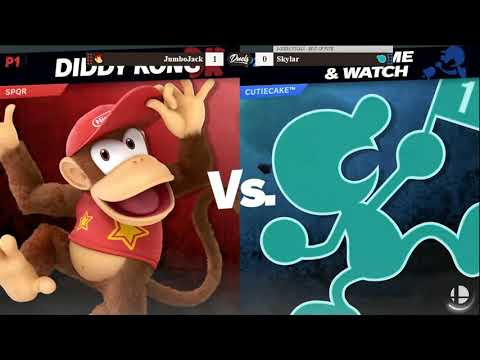 DDD 19 SSBU Losers Finals - JumboJack (Diddy Kong) vs Skylar (Game & Watch)