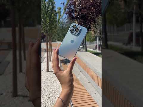 Чехол на IPhone 14 «Matte Gradient» Sierra Blue с линзами на камере - фото 1 - id-p3045468405