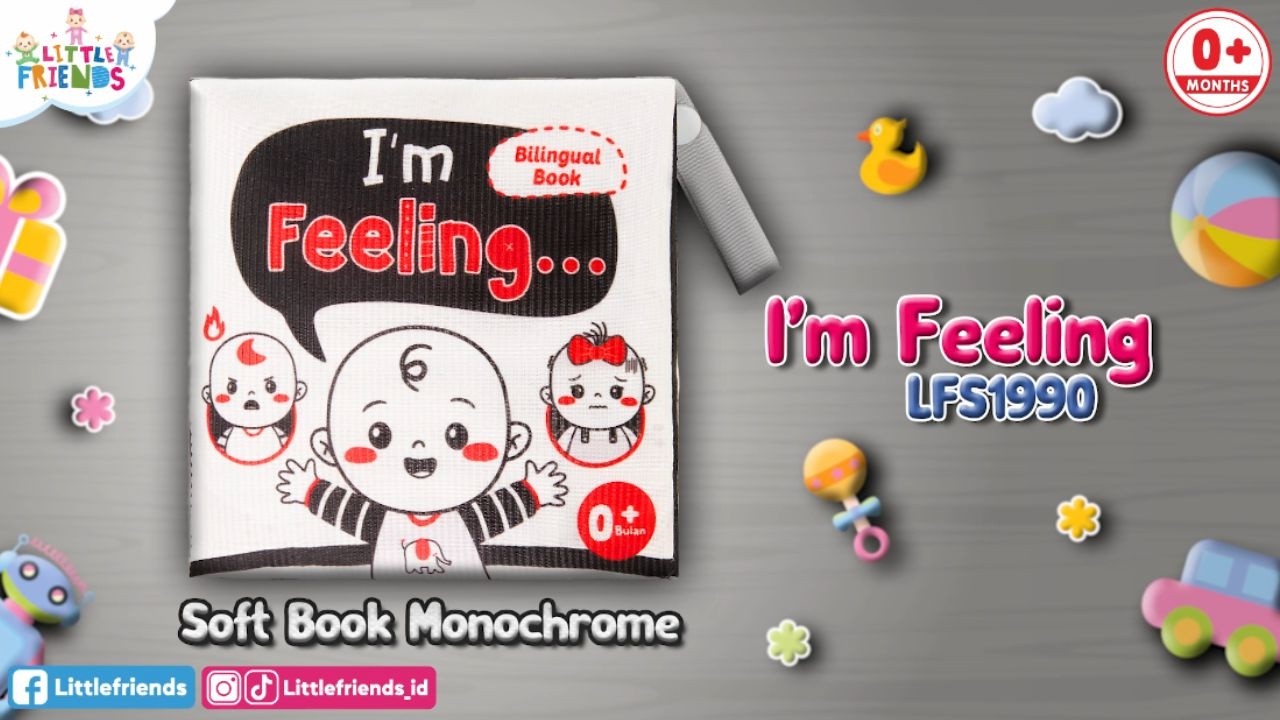 Soft Book Monochrome I'm Feeling LFS1990 Little Friends