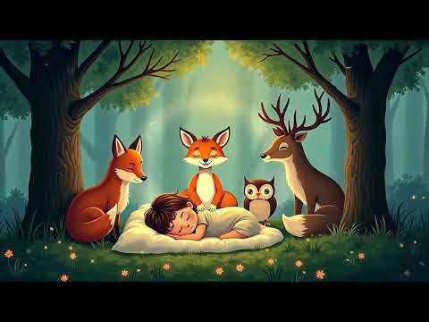 Woodland Animal Dreams – Soothing Lullaby for Toddlers 🦊🦉🌙