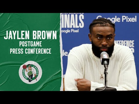 Jaylen Brown Speaks After Game 6 of the Eastern Conference Finals ' Boston Celtics vs. Miami Heat