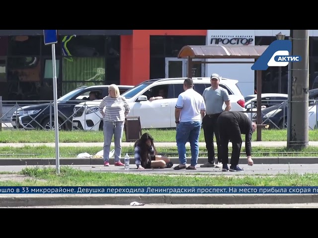 В Ангарске под колесами легкового автомобиля оказался пешеход